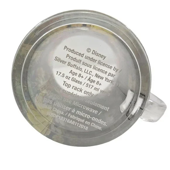 Disney Beauty & The Beast Belle Rose Window 17.5 Oz Stained Glass Coffee Tea Mug - Picture 6 of 17